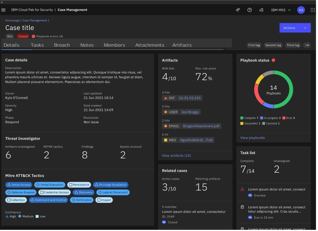 IBM SOAR interface